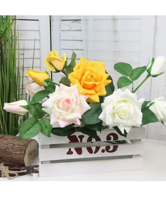High-Quality Silk Simulation Touch Rose Flower