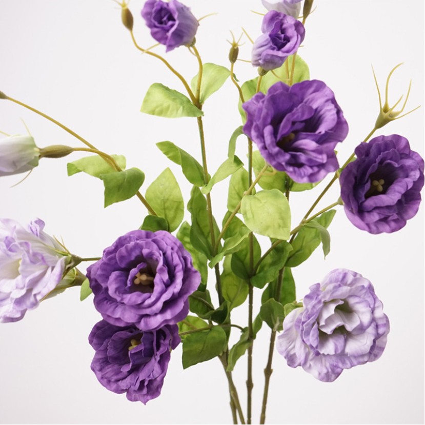 High-Quality Real Touch Simulation Prairie Gentian Flower