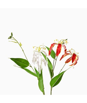 Retro Handmade Simulated Flame Lily Flower Decoration