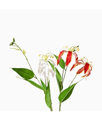 Retro Handmade Simulated Flame Lily Flower Decoration
