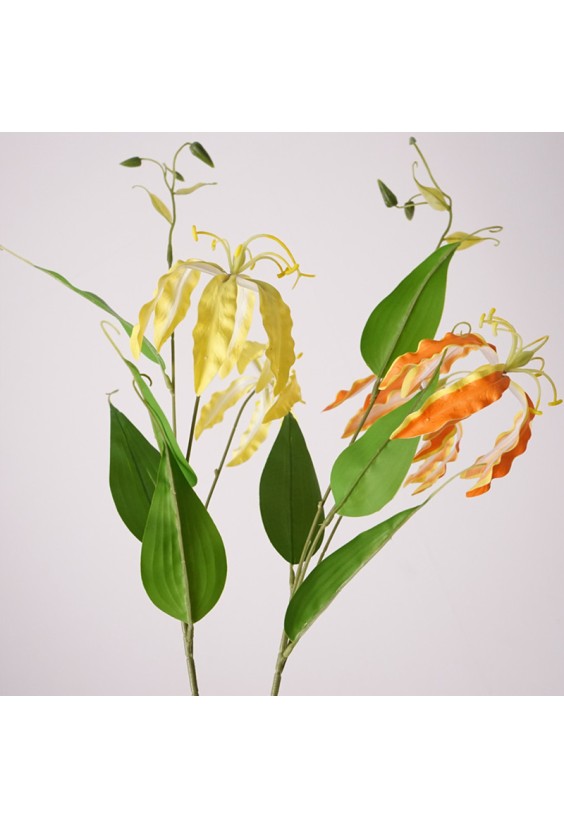 Retro Handmade Simulated Flame Lily Flower Decoration