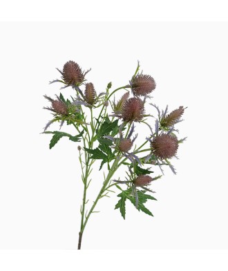 Realistic Blue Eryngium Artificial Flowers for Living Room Decor