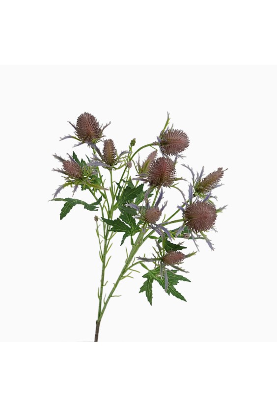 Realistic Blue Eryngium Artificial Flowers for Living Room Decor