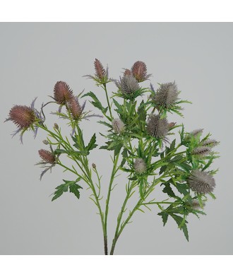 Realistic Blue Eryngium Artificial Flowers for Living Room Decor