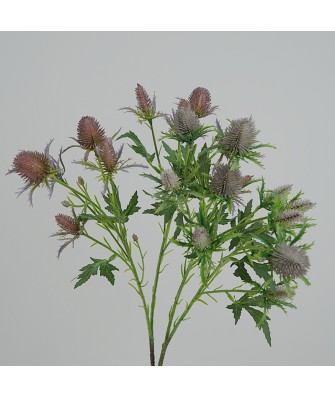 Realistic Blue Eryngium Artificial Flowers for Living Room Decor