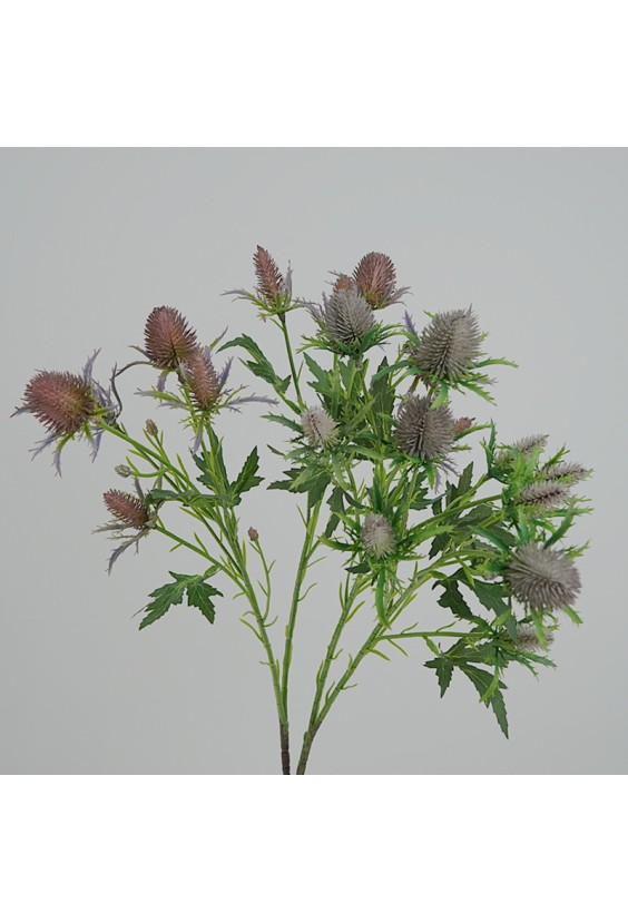 Realistic Blue Eryngium Artificial Flowers for Living Room Decor