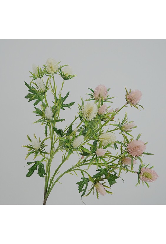 Realistic Blue Eryngium Artificial Flowers for Living Room Decor