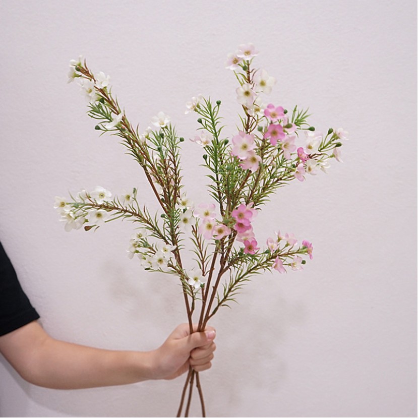 Simulated Wax Plum Flower Branch Home Decorative Flower