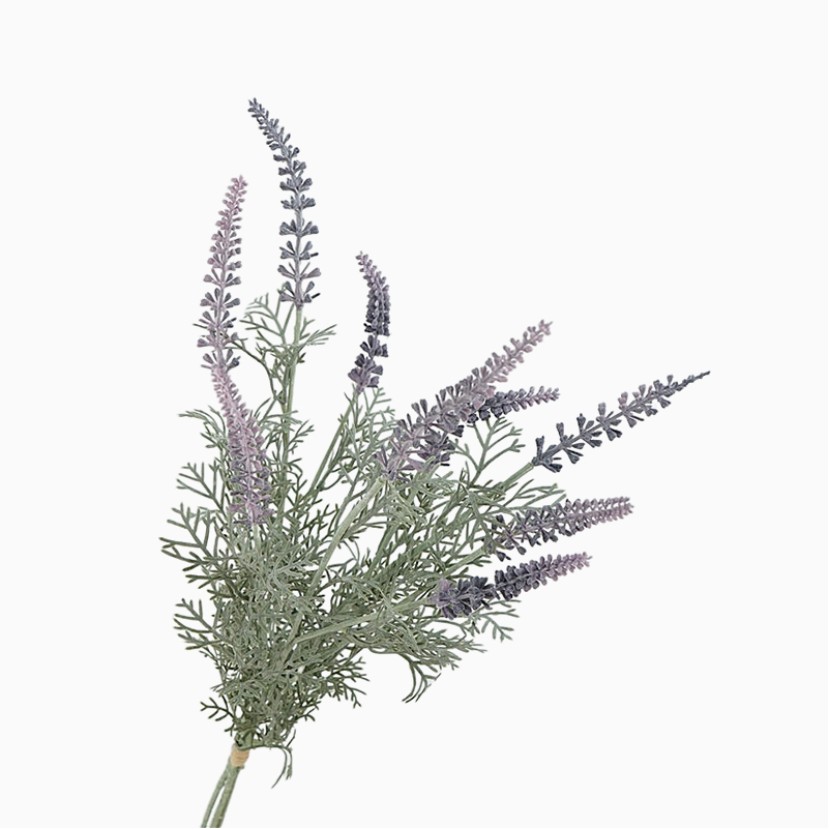 Single Stem High-Simulation Artificial Lavender Flower Branch
