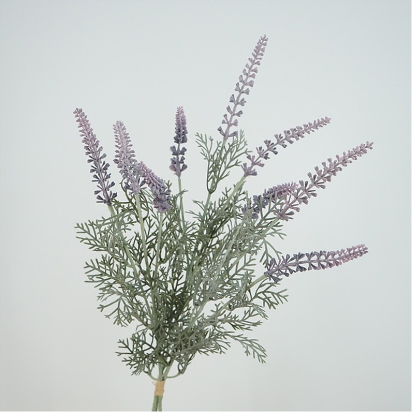 Single Stem High-Simulation Artificial Lavender Flower Branch