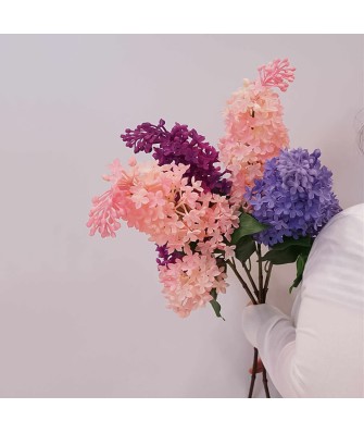 Real Touch Handmade Lilac Artificial Flower