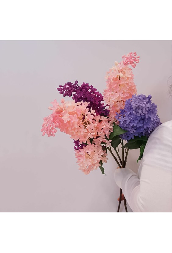 Real Touch Handmade Lilac Artificial Flower
