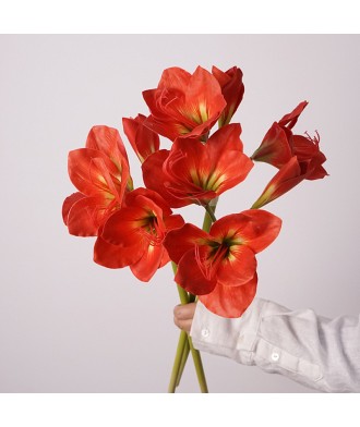 Small Size Silicone Clivia Artificial Flower