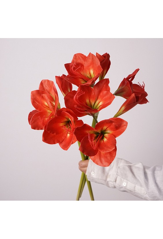 Small Size Silicone Clivia Artificial Flower