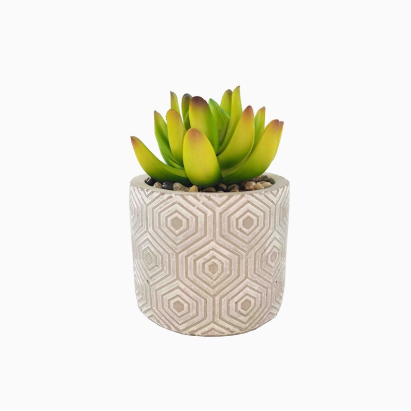 Simulated Succulent Potted Green Plant