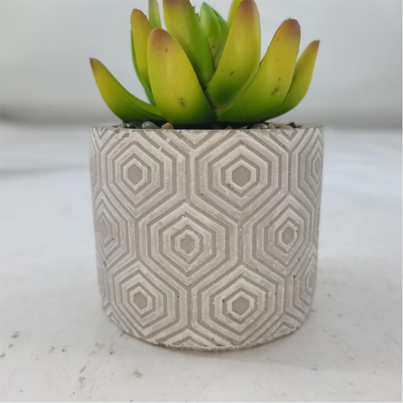 Simulated Succulent Potted Green Plant
