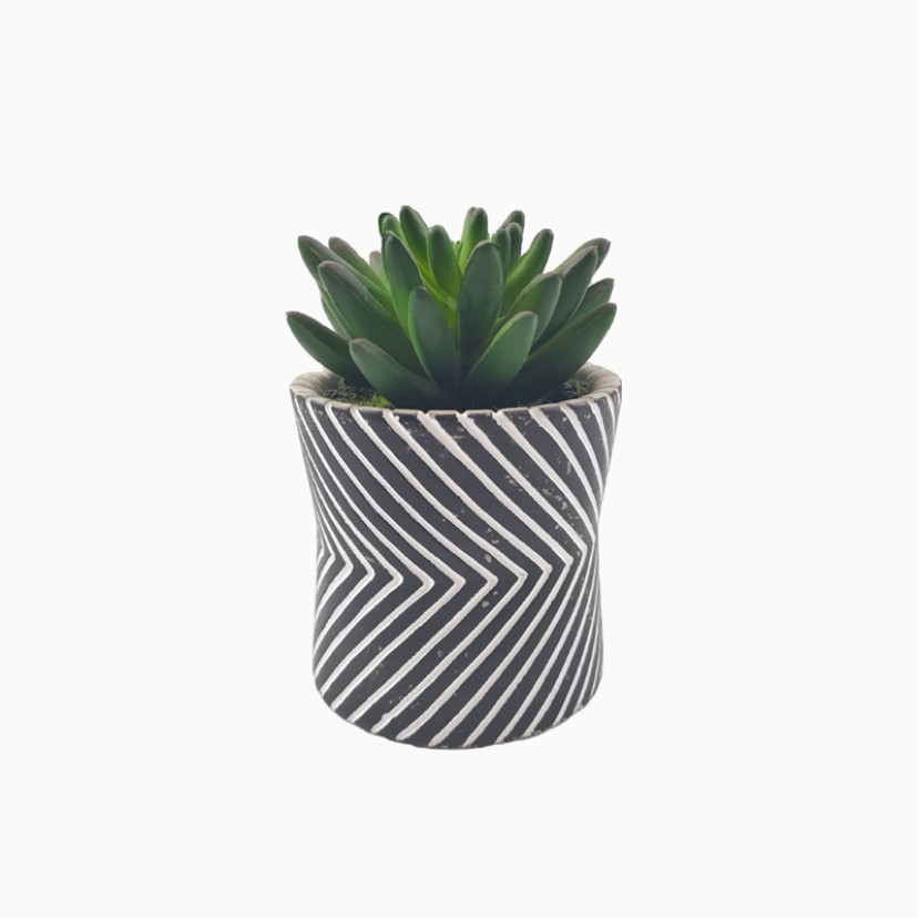 Cement Pot Simulation Succulent Plant