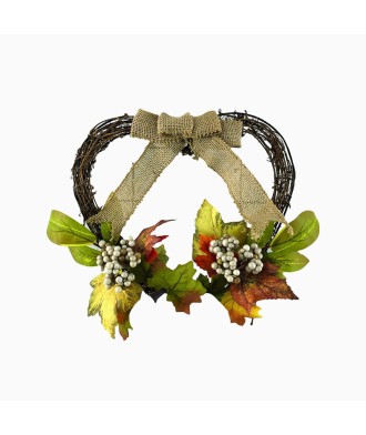 Green Silk Peony Garland for Holiday Decoration