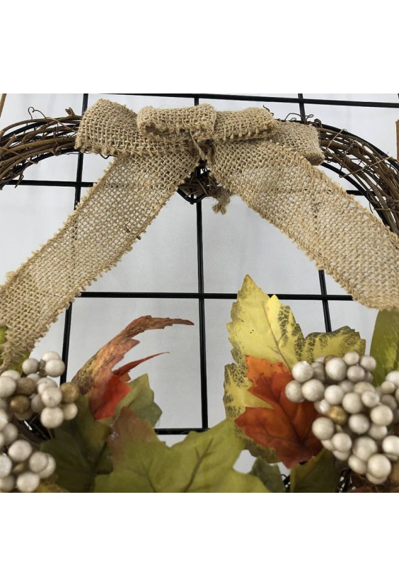 Green Silk Peony Garland for Holiday Decoration