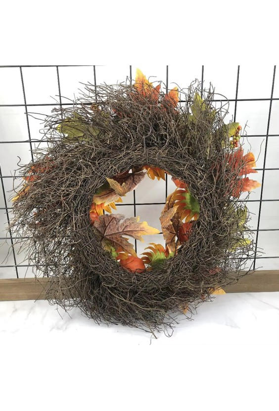 Handmade Lavender Daisy Christmas Wreath