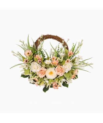 Spring Floral Language Rose Cherry Blossom Decorative Wreath